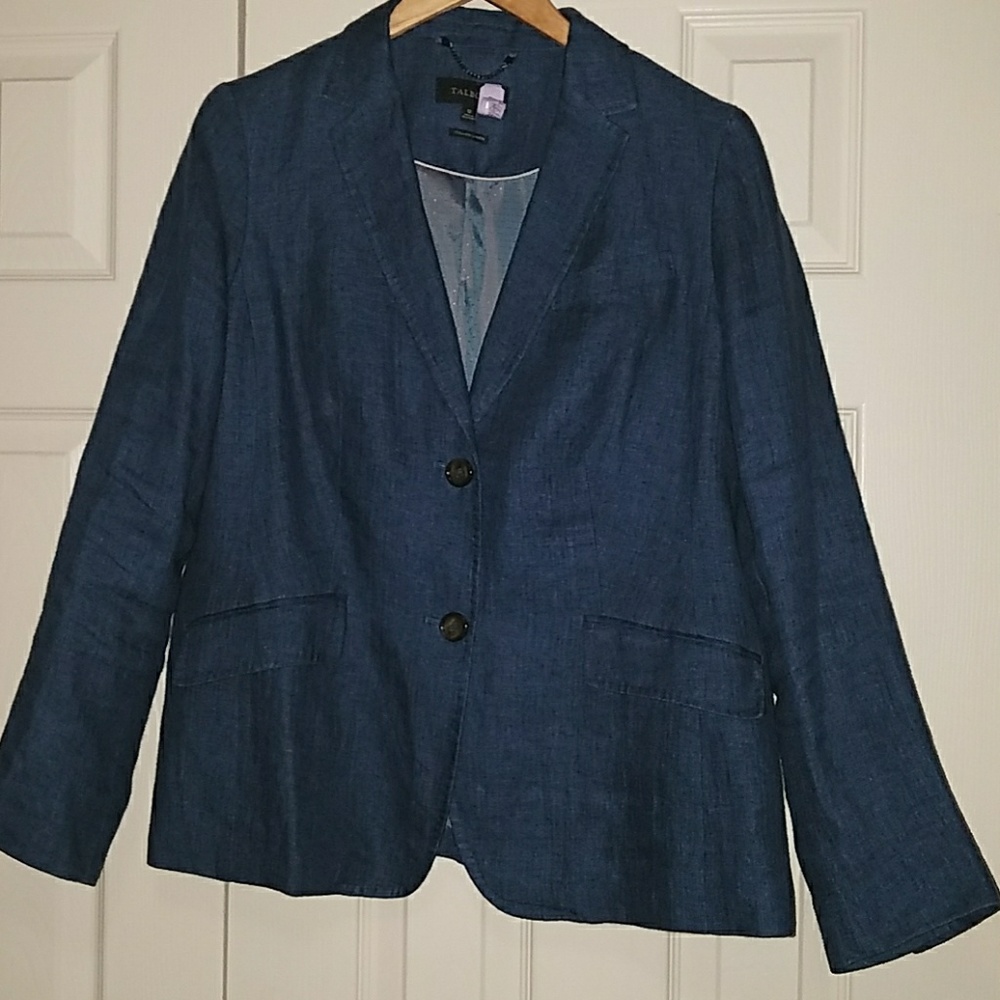 EUC Talbots 100% Italian Linen Blazer
